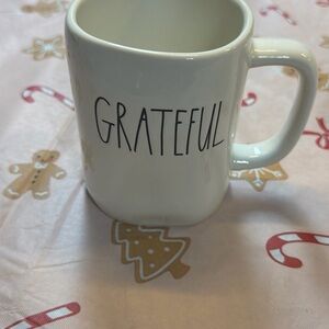 Rae Dunn Cream Grateful Mug